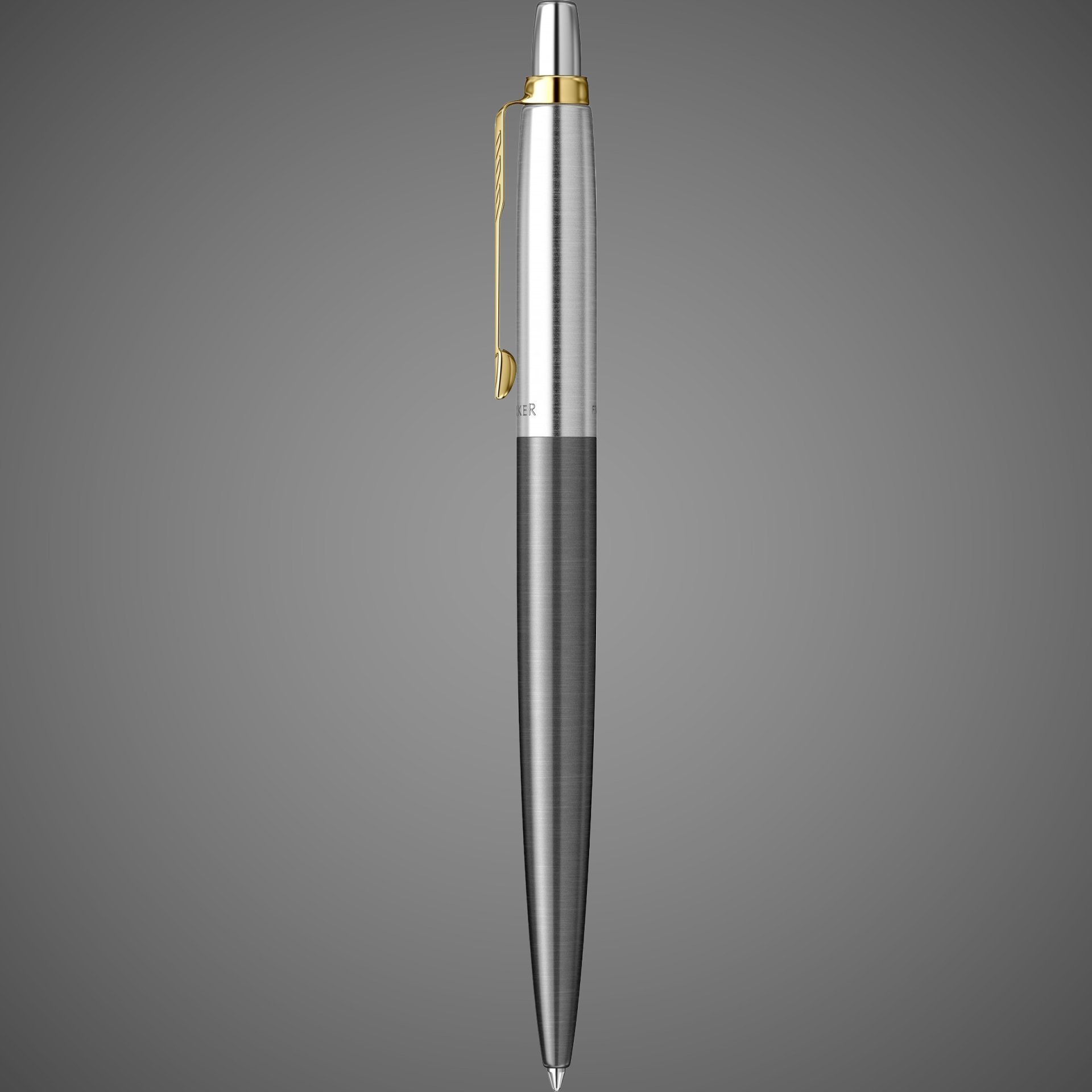 Шариковая ручка Parker Jotter Grey Core GT Mblue в подарочной коробке, Металлы: нержавеющая сталь, пластик