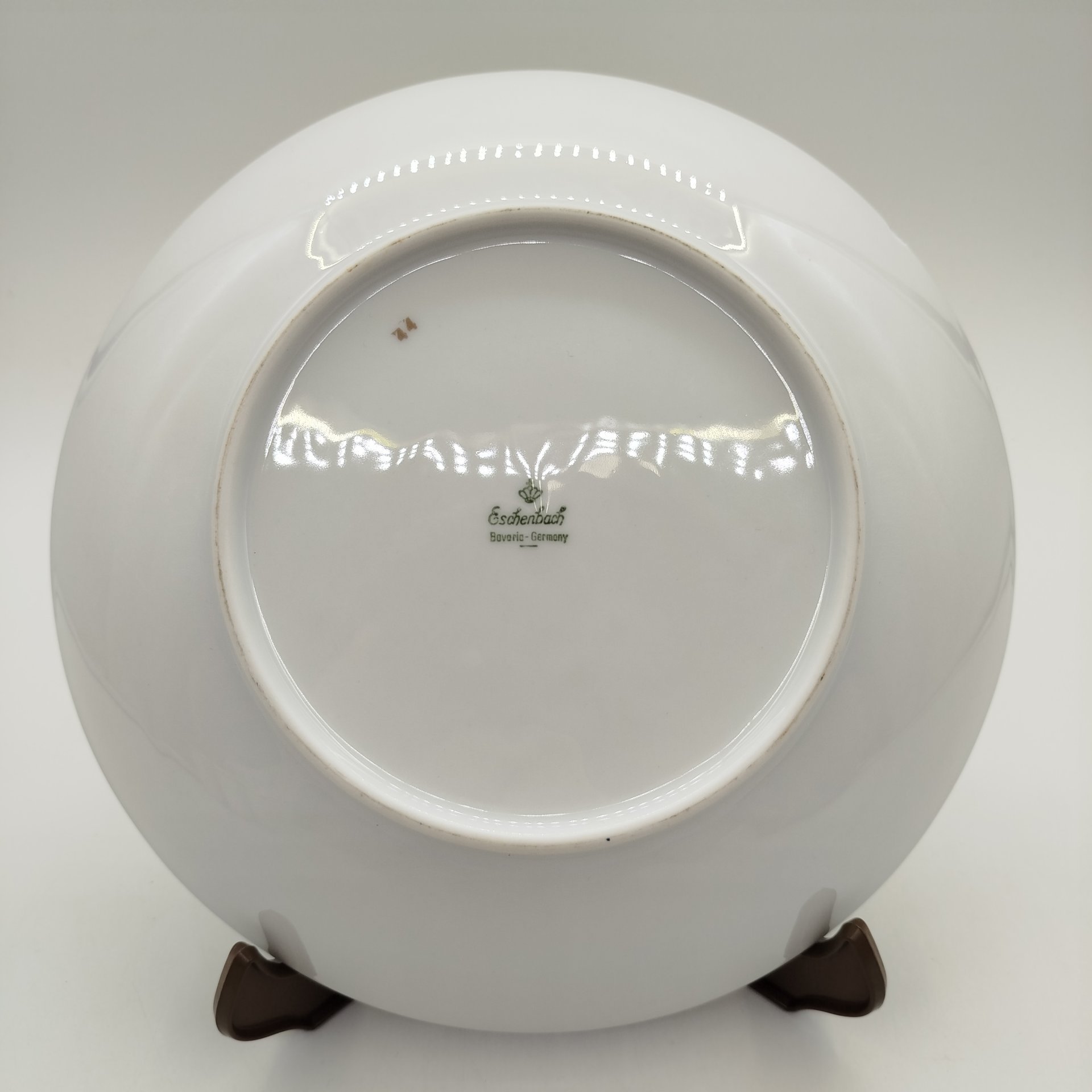 Тарелка суповая с золотой каймой, фарфор, золочение, Eschenbach, Германия, 1930-1950 гг.