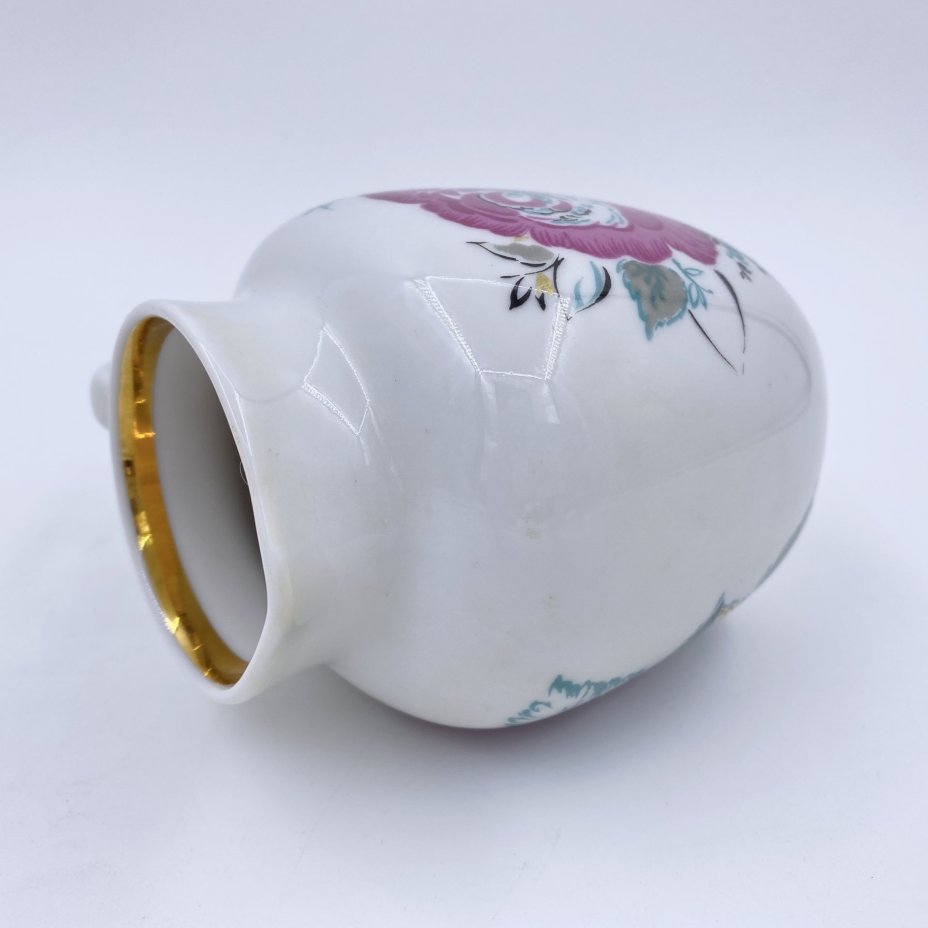 Молочник с цветочным декором, Ленинградский фарфоровый завод (ЛФЗ)