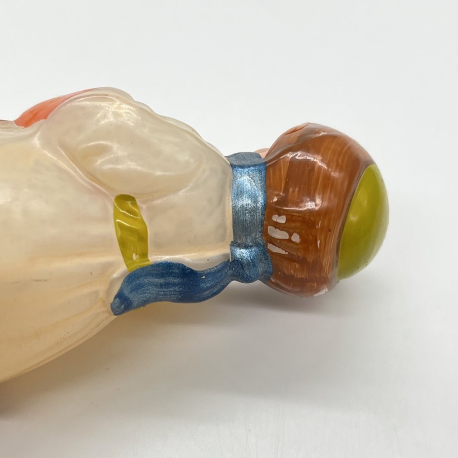 Игрушка ёлочная на прищепке "Мужичок с ноготок", стекло, краска, металл, Завод стеклянных ёлочных украшений и оптических изделий, г. Москва, СССР, 1950-1960 гг.