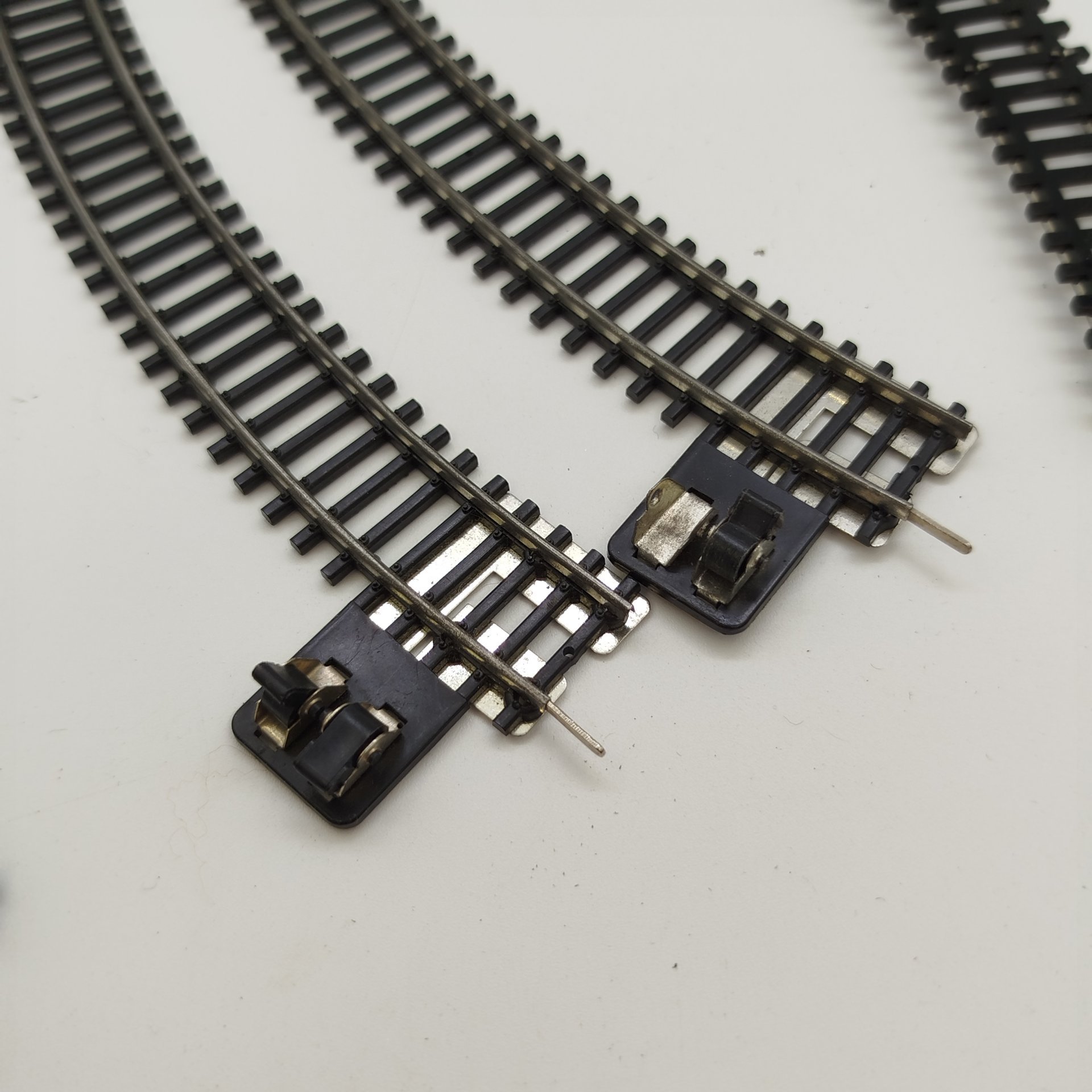 Набор из восьми рельс для железной дороги 9 мм., пластик, металл, Piko, ГДР, 1970-1980 гг.