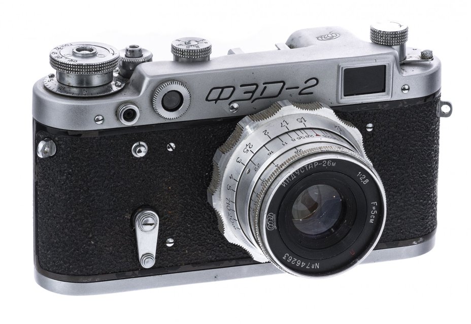 Фотоаппарат "ФЭД-2" с объективом "Индустар-26М" в кофре со штативом, Харьковский машиностроительный завод «ФЭД», СССР, 1955-1970 гг.