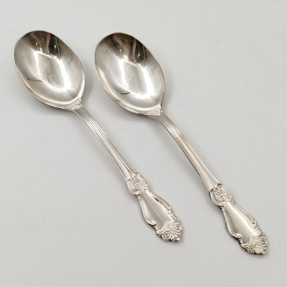 Набор из 2-х салатных ложек "Серебряная роза"