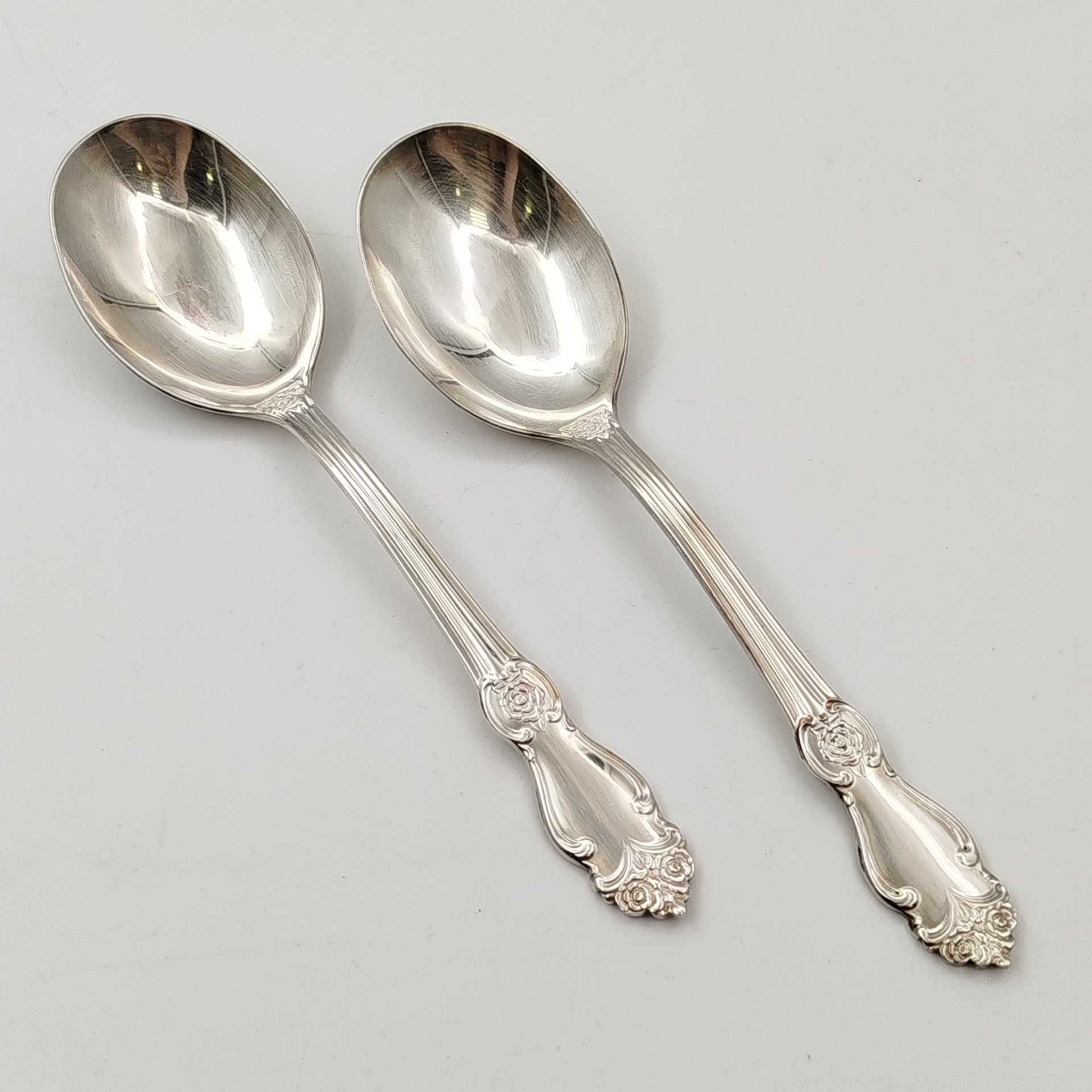 Набор из 2-х салатных ложек "Серебряная роза"