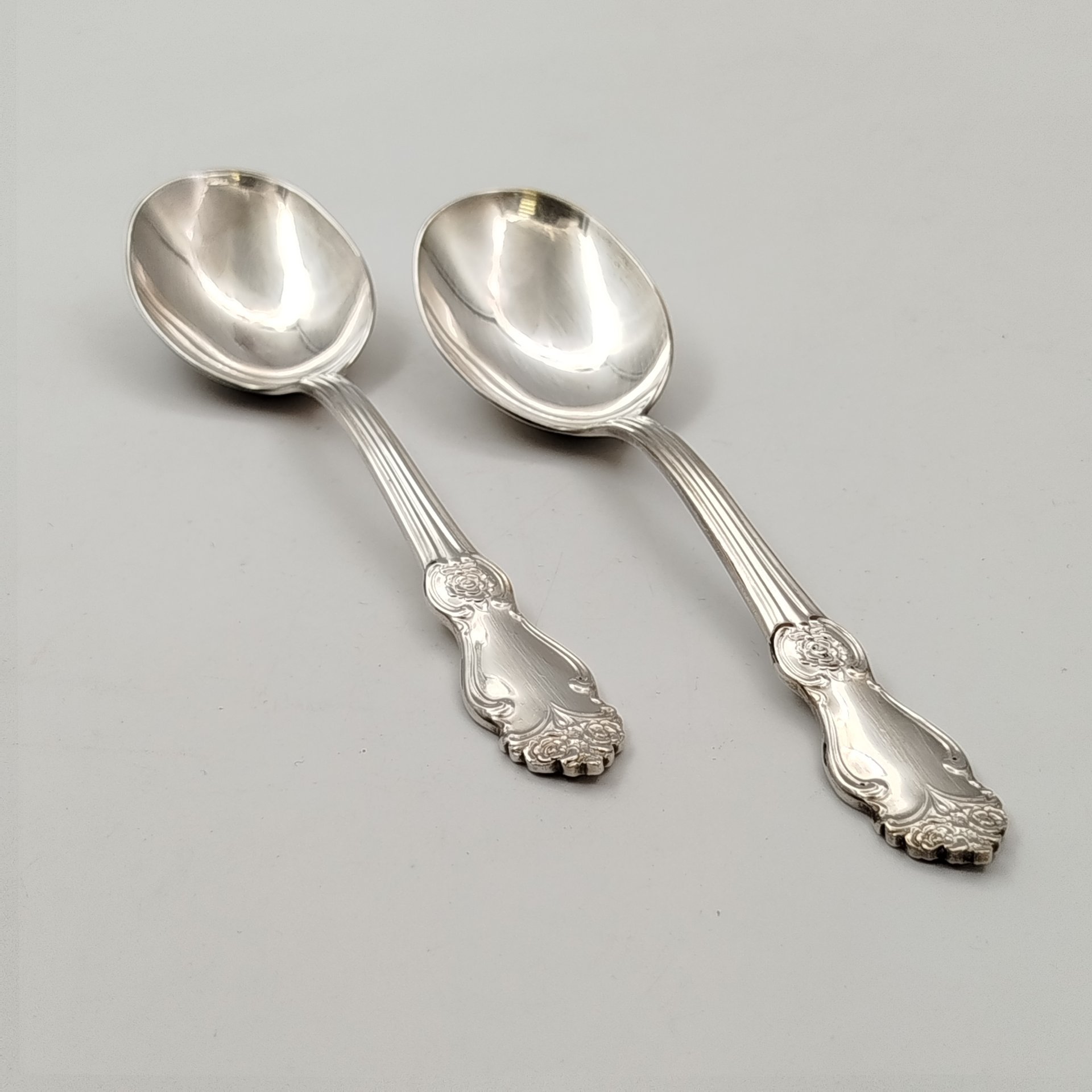 Набор из 2-х салатных ложек "Серебряная роза"