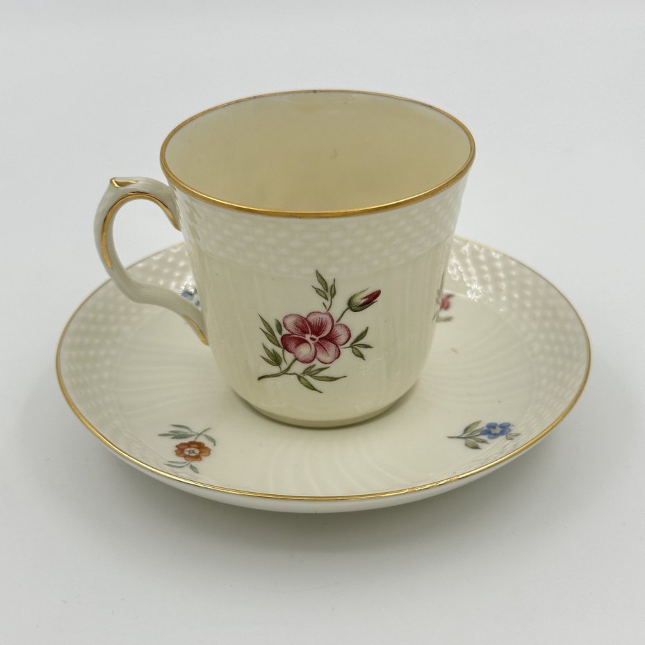 Пара кофейная с цветочным декором, Royal Copenhagen