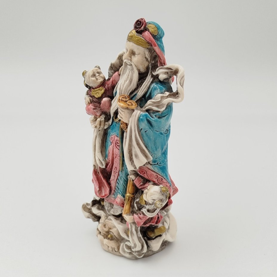 Статуэтка "Фу-син" (бог счастья, изобилия, достойного продолжение рода), композитный материал, роспись, Китай, 2000-2010 гг.