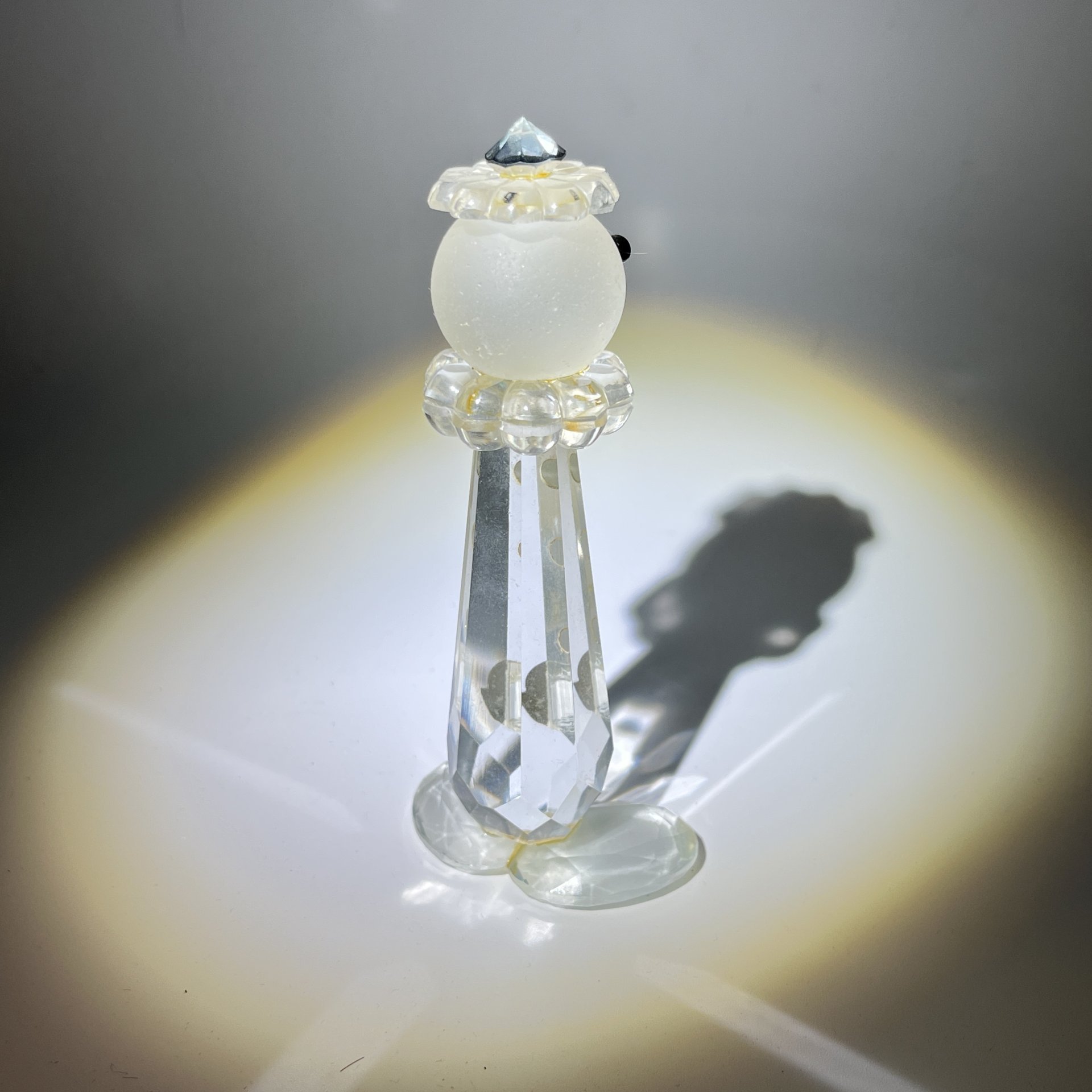 Статуэтка "Клоун", стекло, Bohemia Crystal (Bohemia Glass), Чехословакия, 1970-1990 гг.
