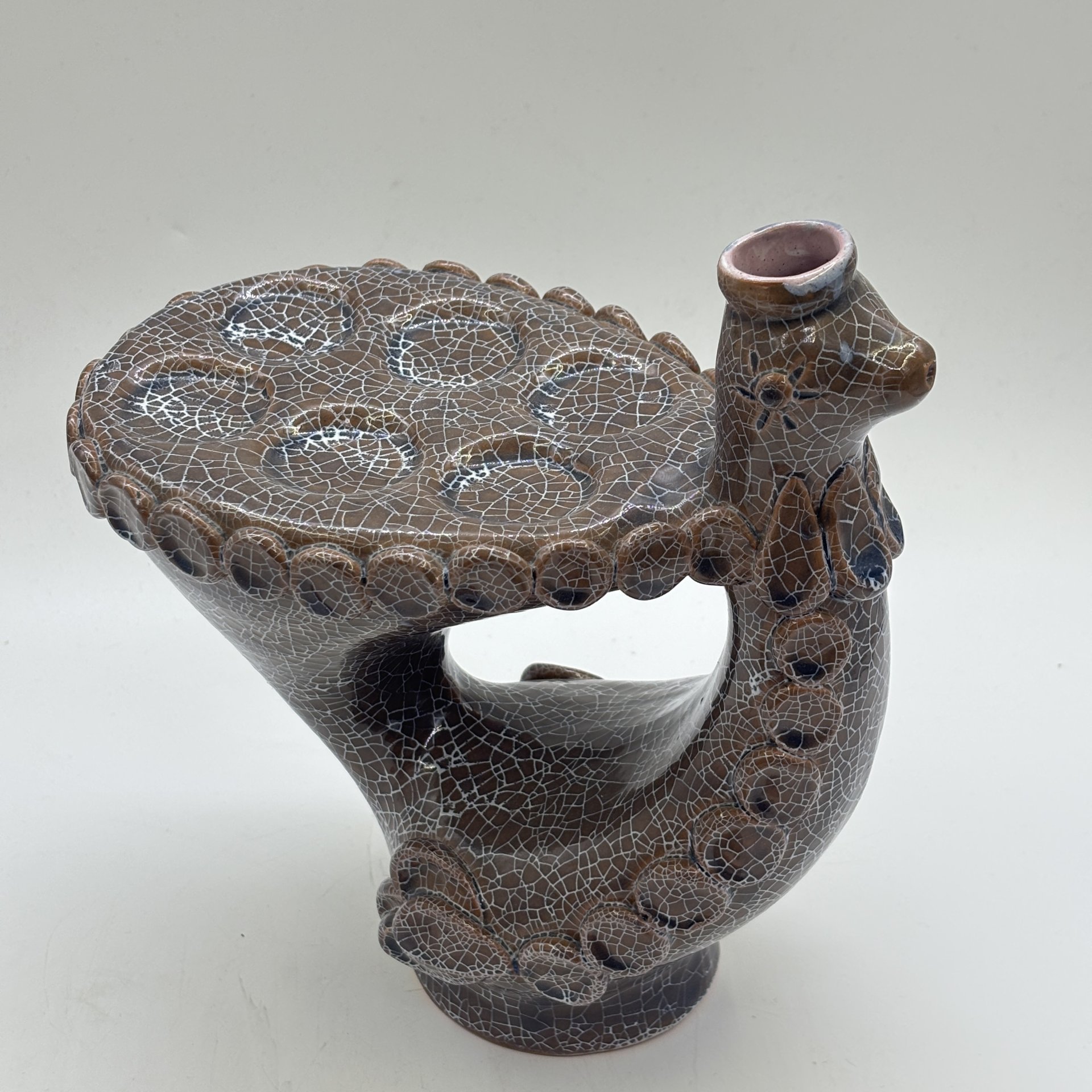 Набор для подачи напитков в форме петуха (штоф и 4 стопки), керамика, роспись, СССР, 1970-1990 гг.