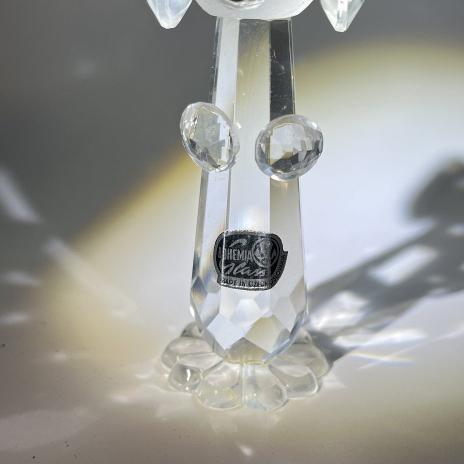 Статуэтка "Такса", стекло, Bohemia Crystal (Bohemia Glass), Чехословакия, 1970-1990 гг.