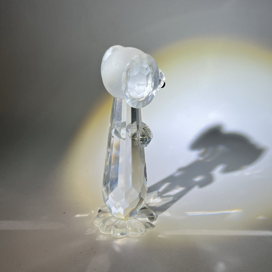 Статуэтка "Такса", стекло, Bohemia Crystal (Bohemia Glass), Чехословакия, 1970-1990 гг.