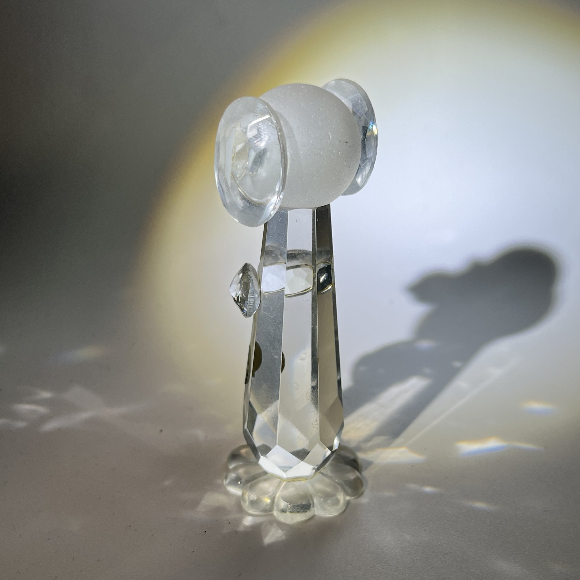 Статуэтка "Такса", стекло, Bohemia Crystal (Bohemia Glass), Чехословакия, 1970-1990 гг.