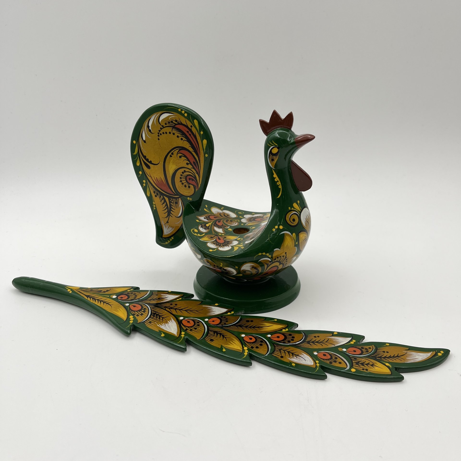 Письменный прибор "Жар-птица" в русском стиле, ЗАО "Хохломская роспись"