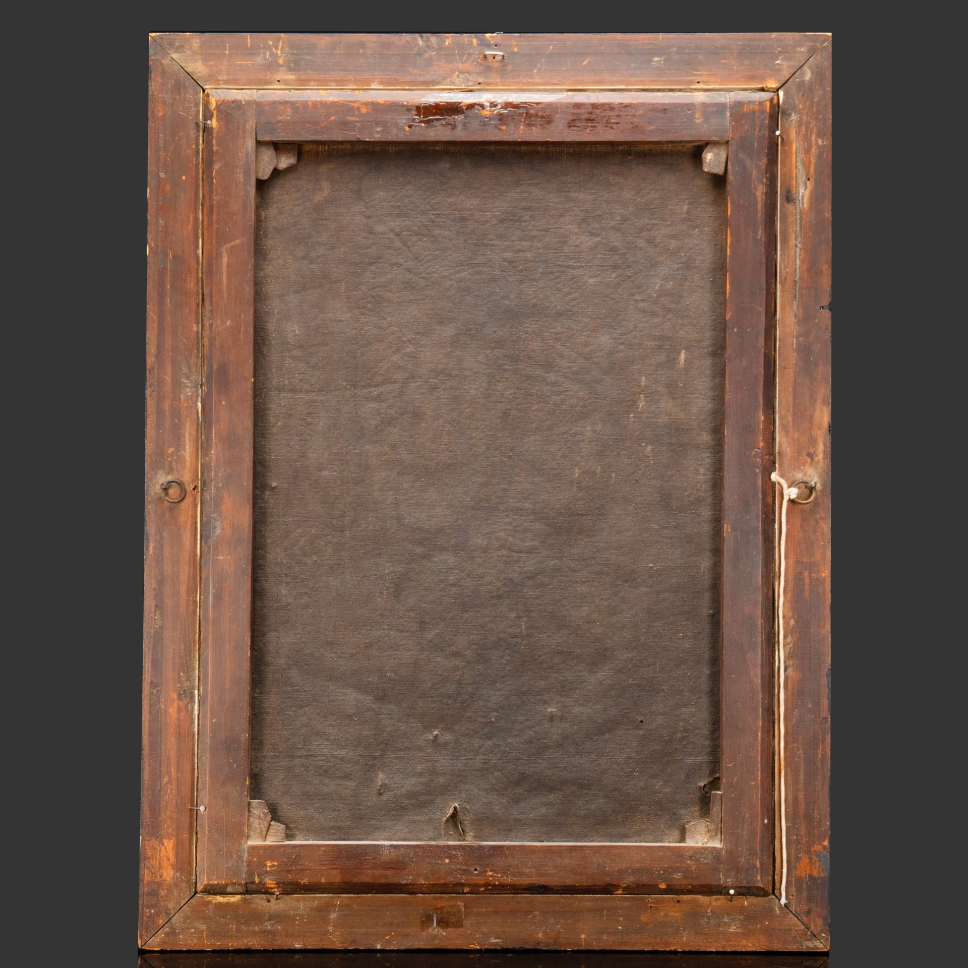 Икона "Моление о чаше" (по мотивам картины Ф.А. Бруни), оформленная в раму, холст, масло, дерево, позолота, Российская империя, 1870-1900 гг.