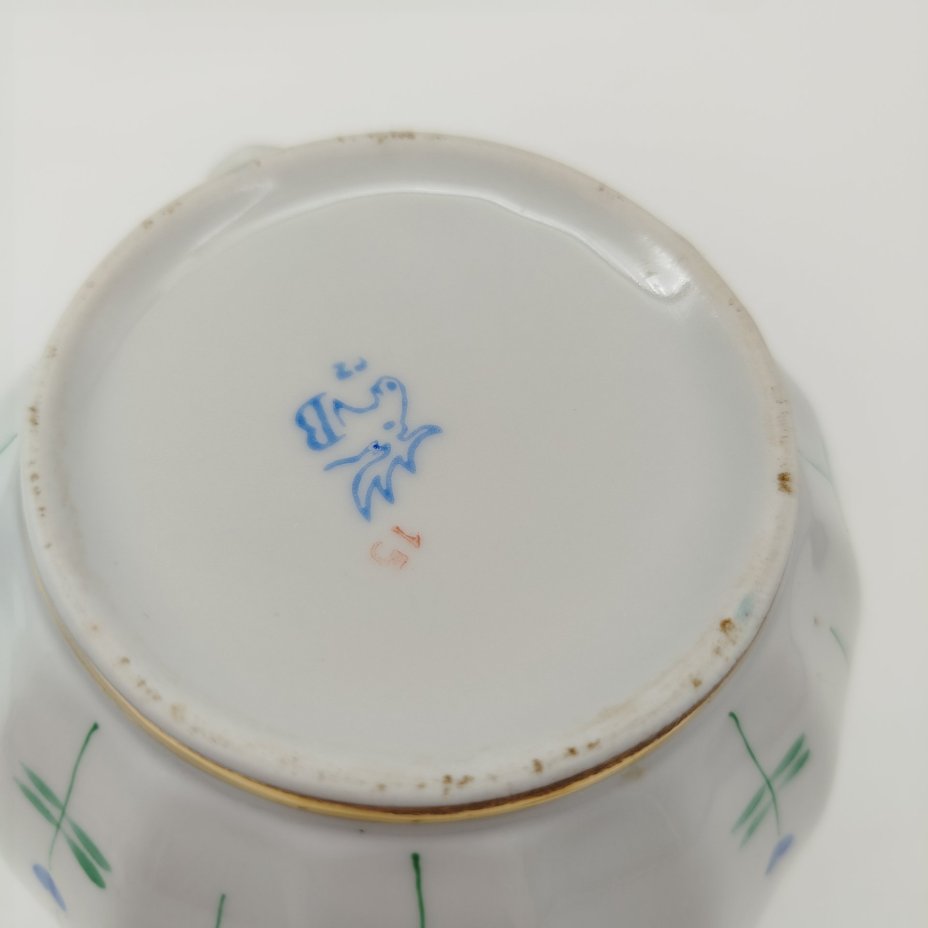 Чайник с цветочным декором, форма "Ампир"