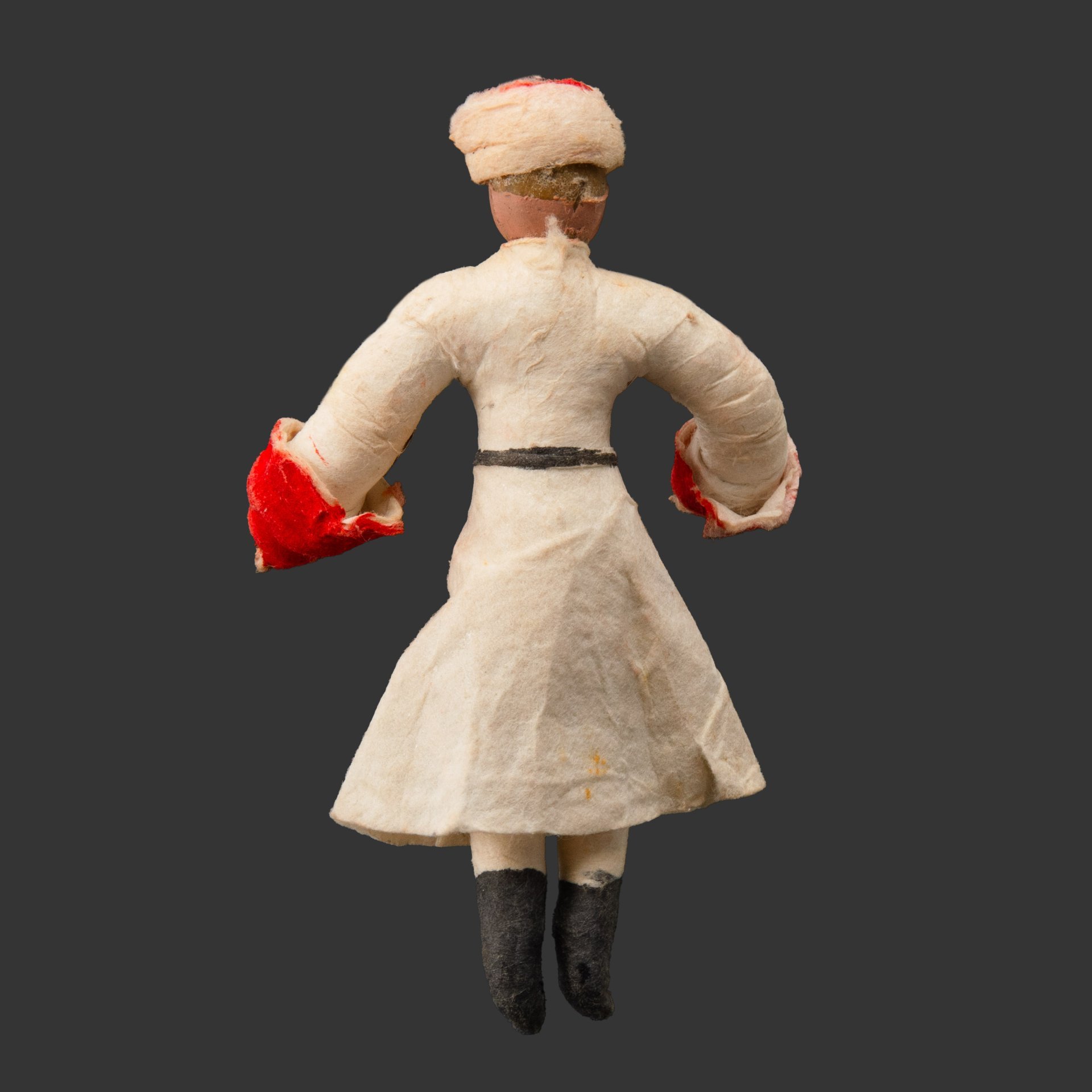 Ёлочная игрушка "Кавказец", вата, роспись, СССР, 1930-1950 гг.