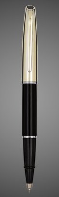 Ручка-роллер Aurora Style Metal Black CT, в подарочной коробке, Лаки и смолы: смола, хром