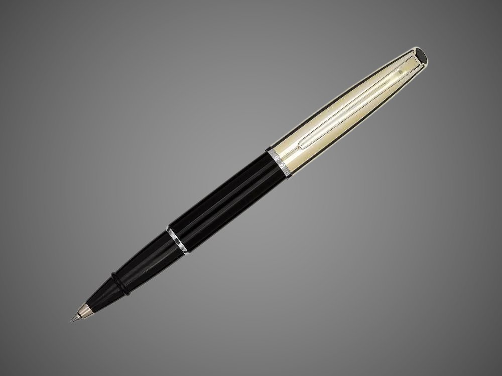Ручка-роллер Aurora Style Metal Black CT, в подарочной коробке, Лаки и смолы: смола, хром