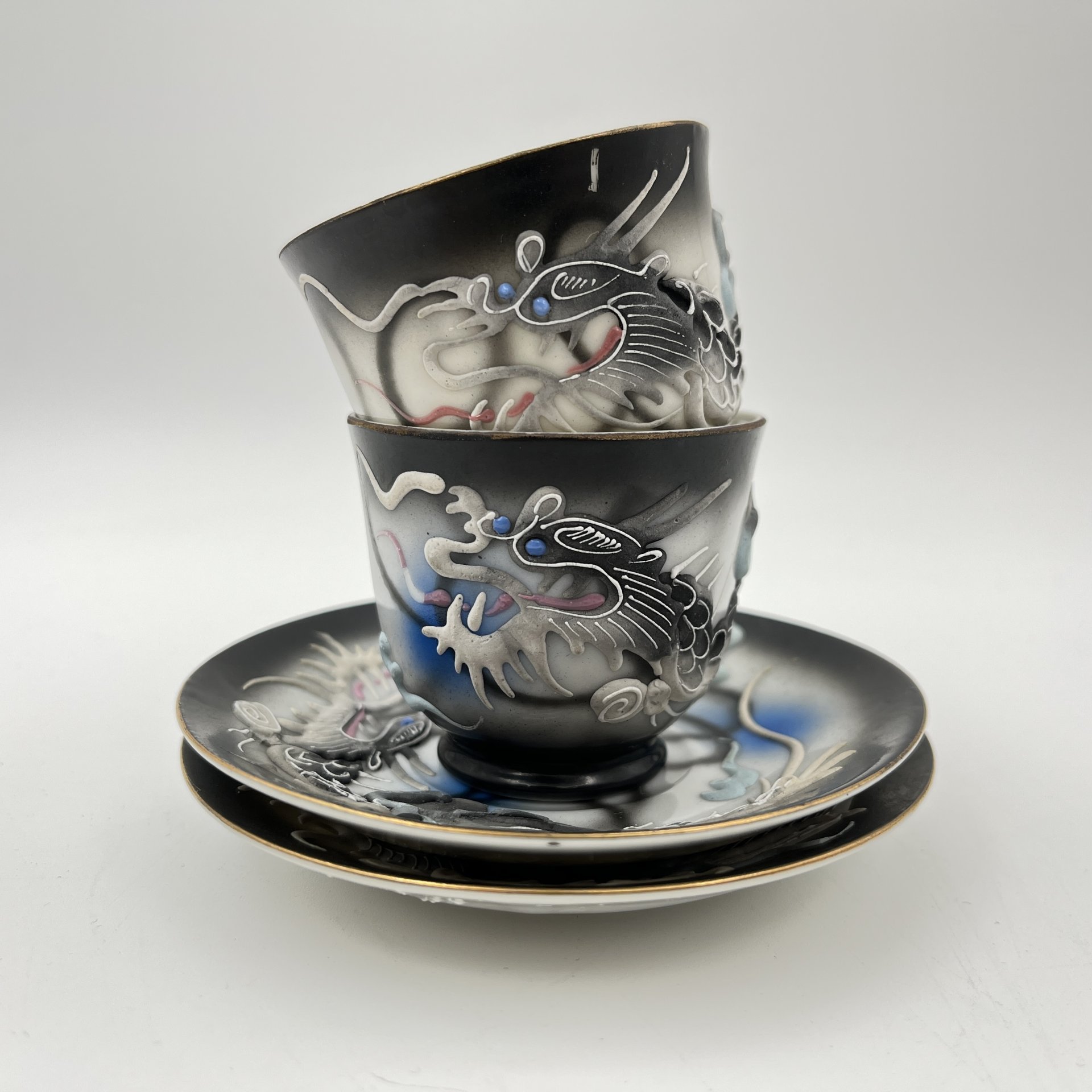 Набор из 2-х кофейных пар "Дракон", Lux Porcelain FAHD M.K.