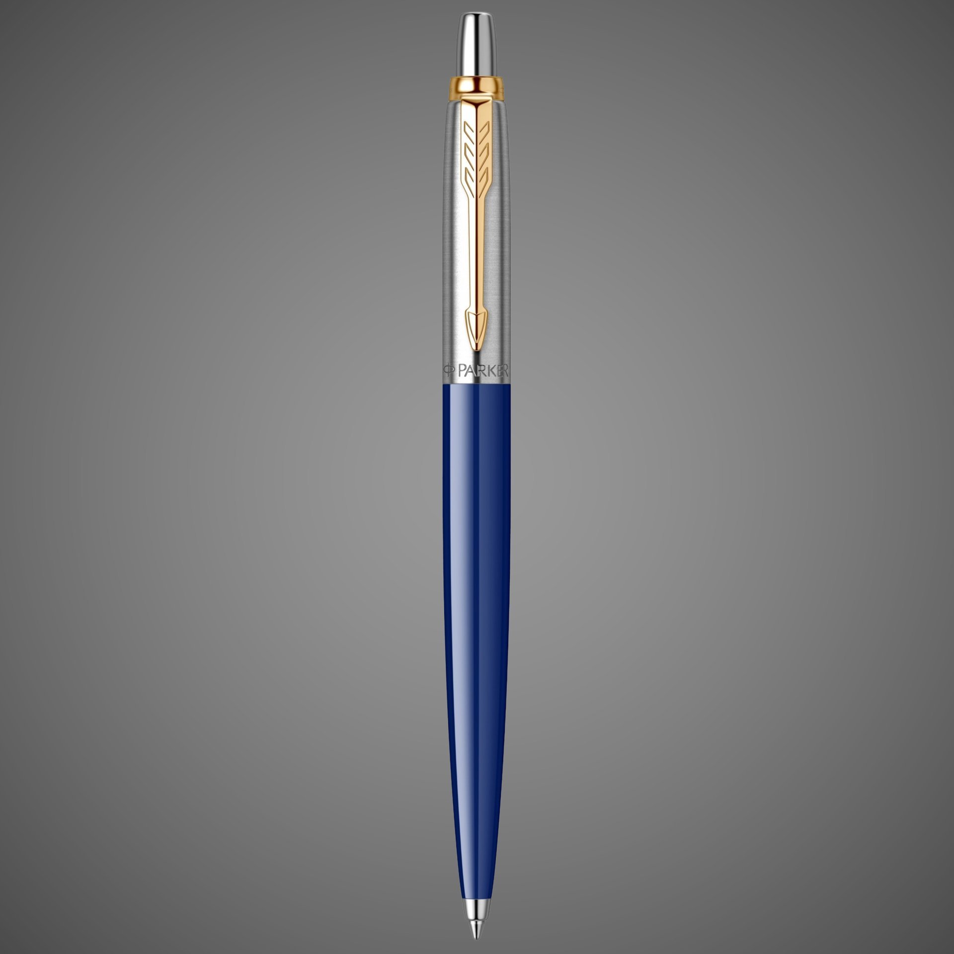Шариковая ручка Parker Jotter K160, цвет: Blue/GT, стержень: M, цвет чернил: blue, в подарочной упаковке., Металлы: латунь, металл, пластик