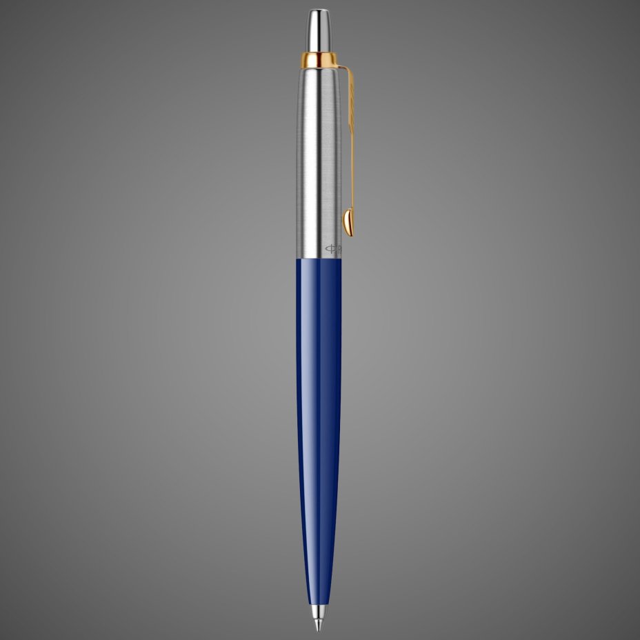 Шариковая ручка Parker Jotter K160, цвет: Blue/GT, стержень: M, цвет чернил: blue, в подарочной упаковке., Металлы: латунь, металл, пластик