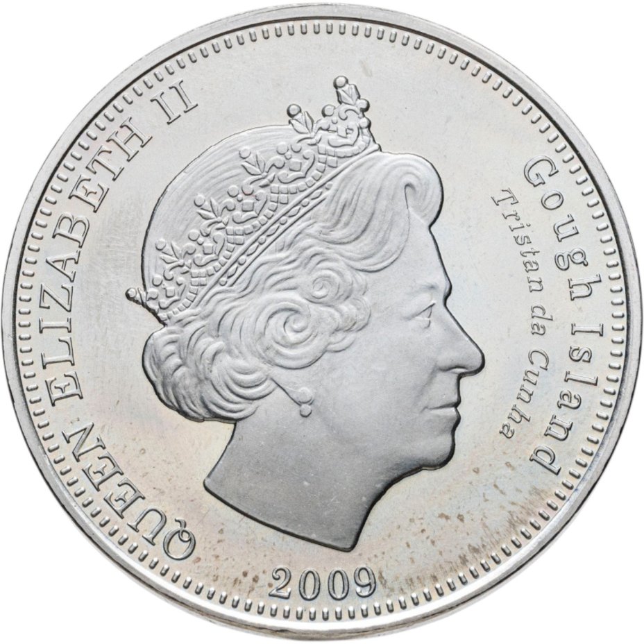Острова Святой Елены, Вознесения и Тристан-да-Куньи. Остров Гоф 1 крона (crown) 2009