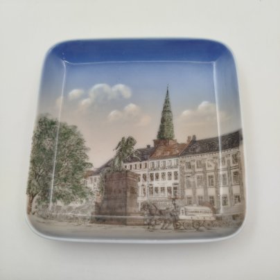 Лоток для мелочей, фарфор, деколь, роспись, Bing & Grondahl, Дания, 1950-1980 гг.