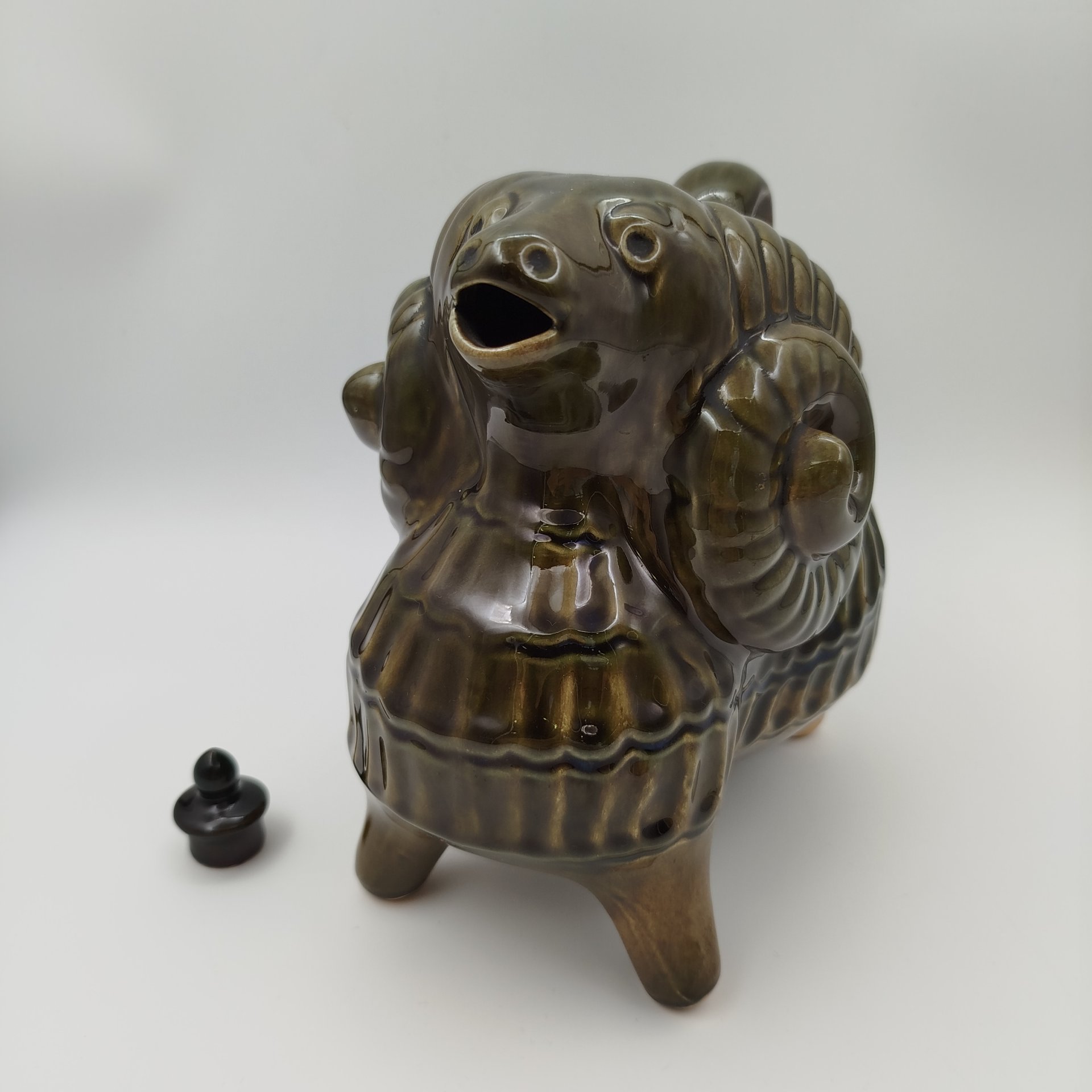 Кувшин (куманец) "Барашек" ("Баран"), керамика, поливы, СССР, 1960-1990 гг.