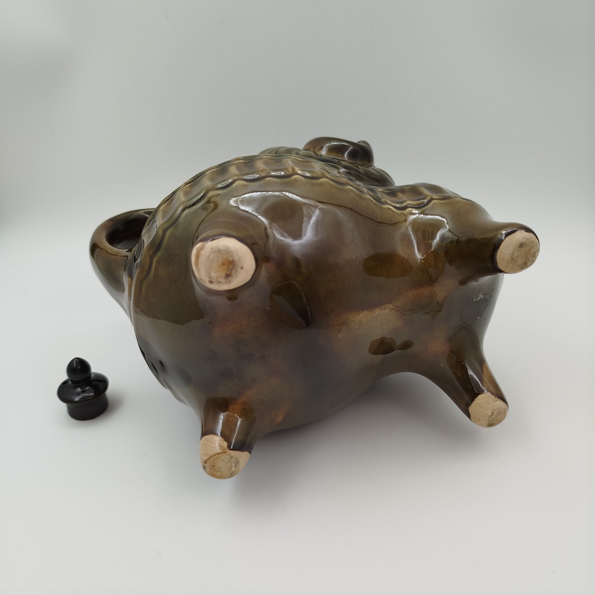 Кувшин (куманец) "Барашек" ("Баран"), керамика, поливы, СССР, 1960-1990 гг.
