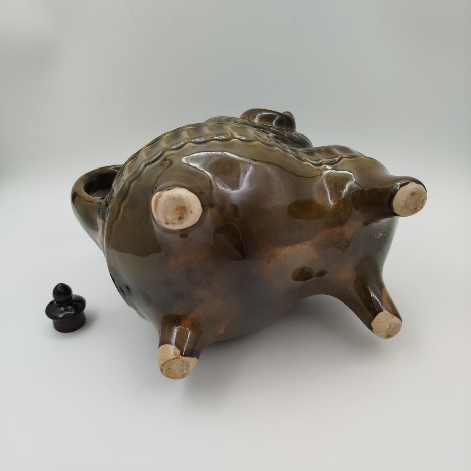 Кувшин (куманец) "Барашек" ("Баран"), керамика, поливы, СССР, 1960-1990 гг.