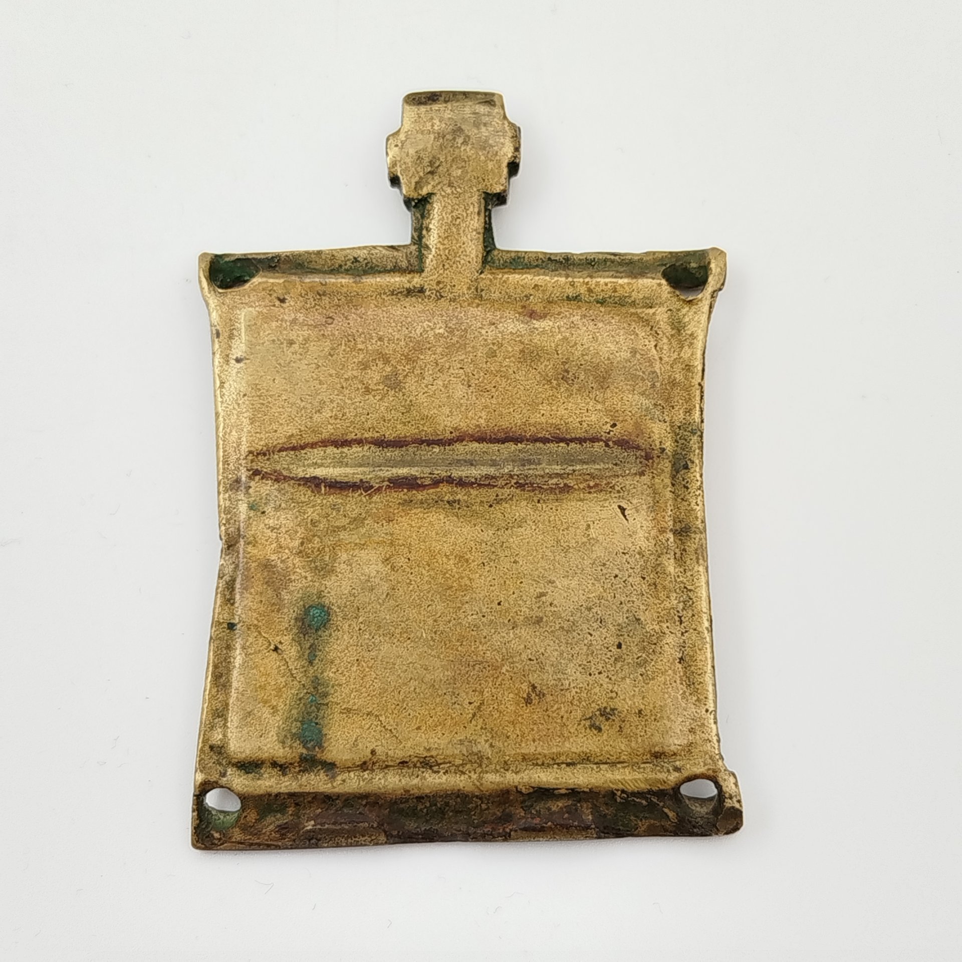 Часть складня (центральная) "Деисус" с избранными святыми и оглавием "Спас Нерукотворный"