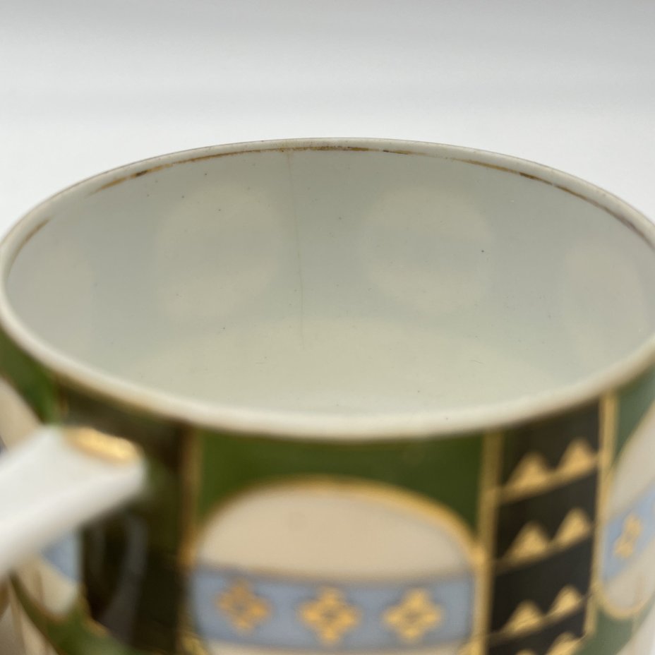 Набор чашек с геометрическим декором на 3 персоны