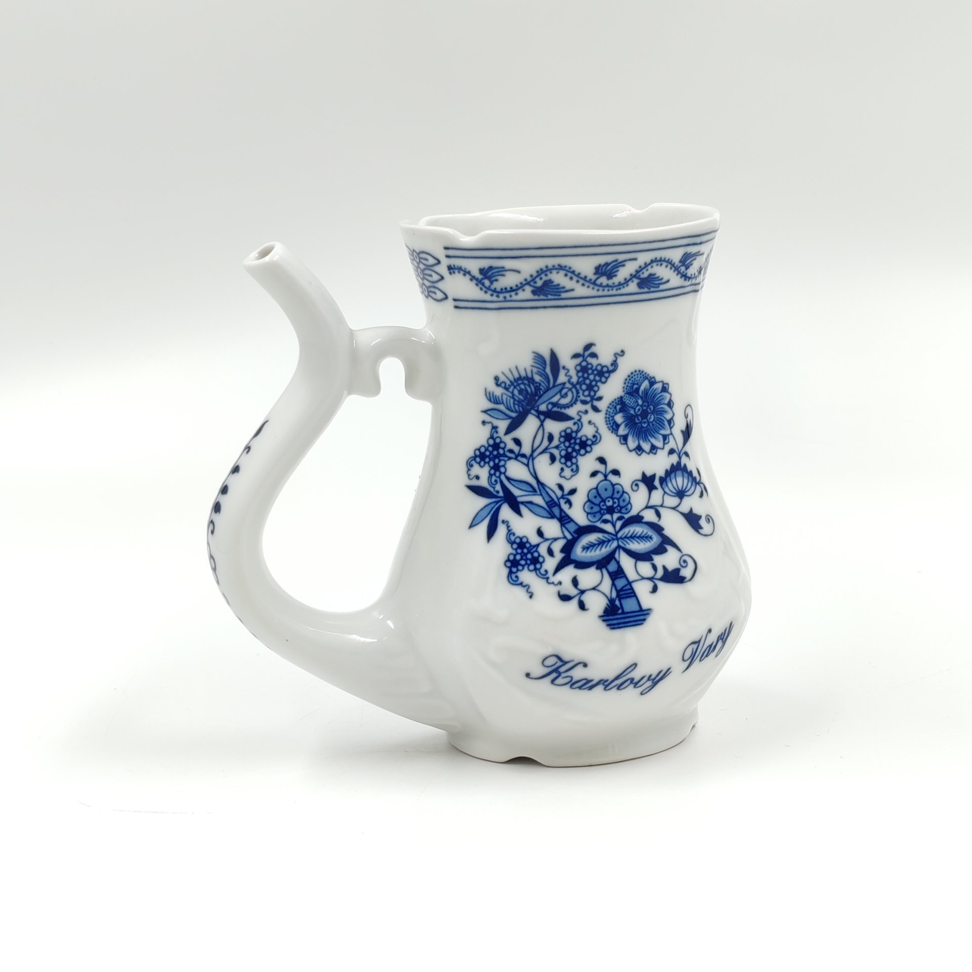 Чашка для минеральной воды (поильник) "Карловы Вары", фарфор, деколь, Viva Porcelan, Чехия, 1990-2010 гг.
