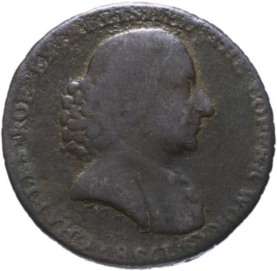 Великобритания 1/2 пенни (Half Penny) Маклсфилд  Macclesfield