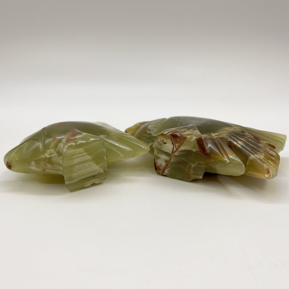 Набор из 2-х статуэток "Рыбы", оникс, резьба