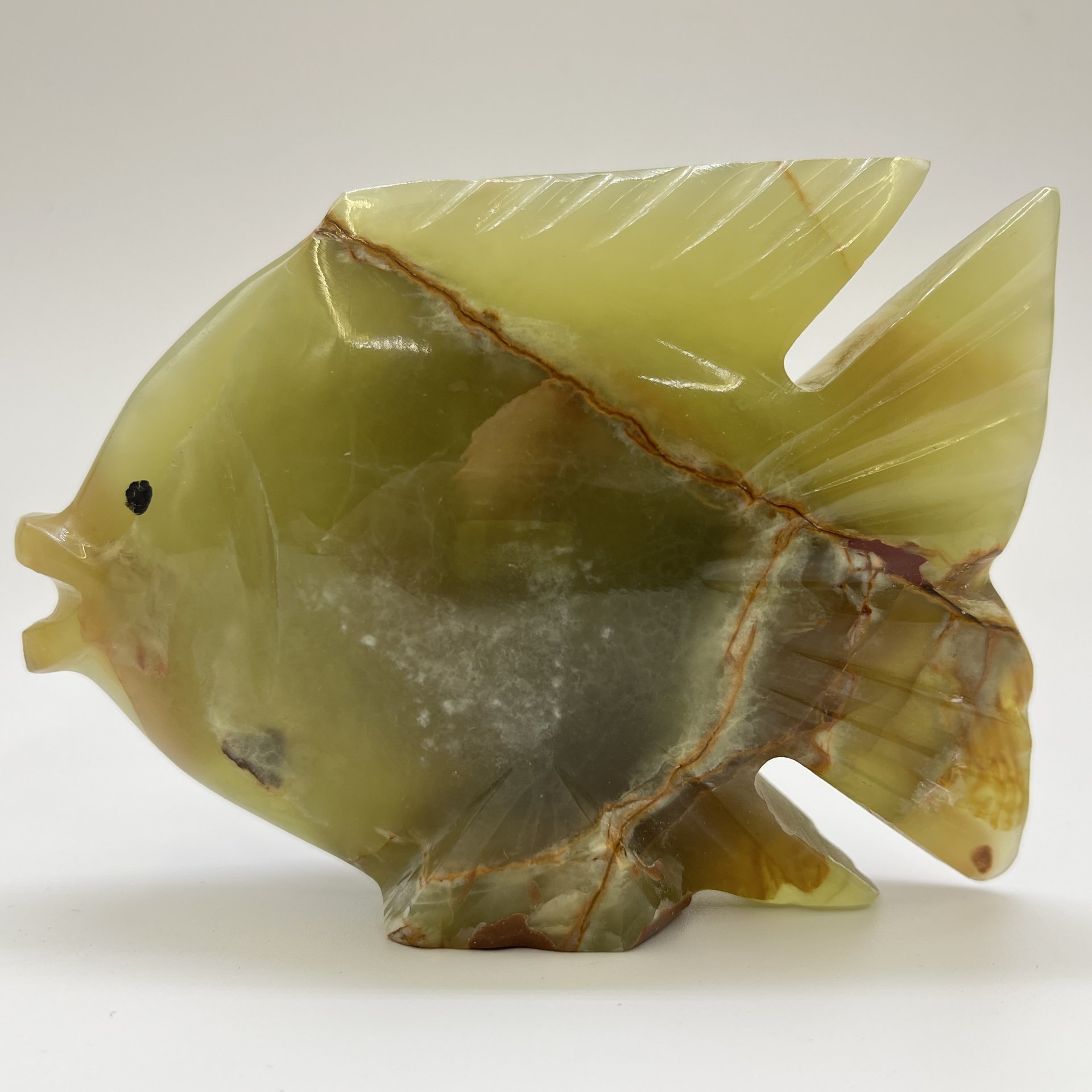 Набор из 2-х статуэток "Рыбы", оникс, резьба, Азия, 1990-2010 гг.