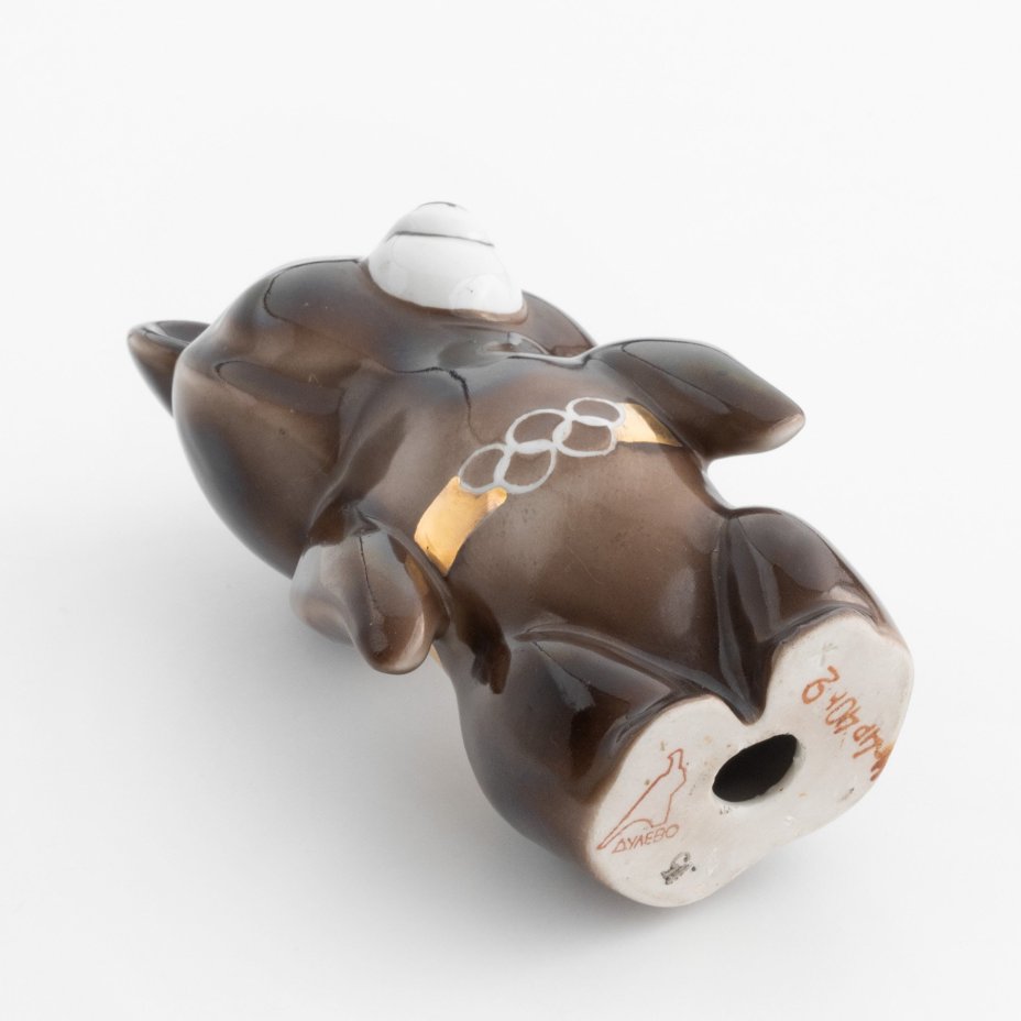 Статуэтка "Олимпийский мишка", Дулевский фарфоровый завод (Дулёво)