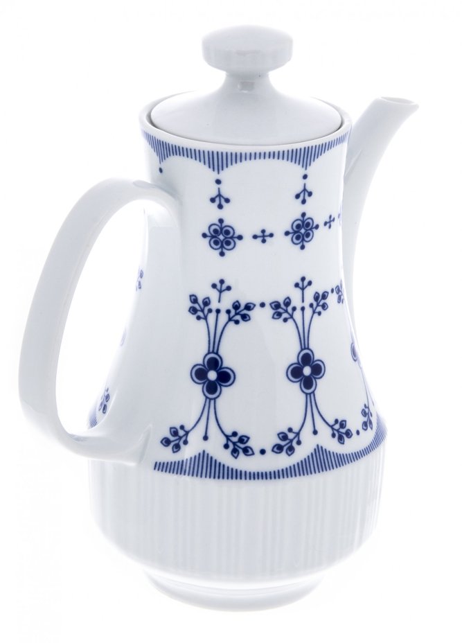 Кофейник с цветочным декором, фарфор, деколь, фабрика "Colditz Porcelain Factory", ГДР, 1960-1990 гг., Colditz (Кольдиц)