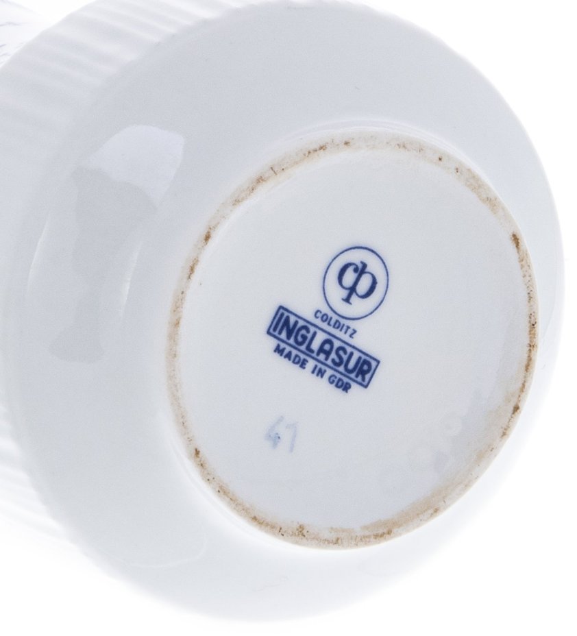 Кофейник с цветочным декором, фарфор, деколь, фабрика "Colditz Porcelain Factory", ГДР, 1960-1990 гг., Colditz (Кольдиц)