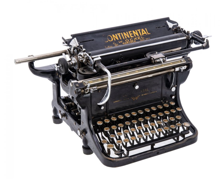 Печатная машинка "Continental", металл, пластик, Германия, 1930-1950 гг.