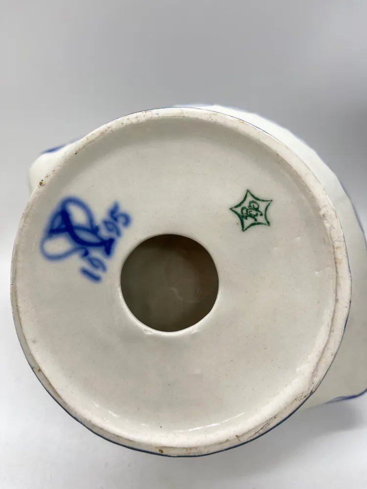 Фруктовница с цветочным расписным декором, Гжель