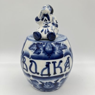 Штоф "Водка" (Московский завод "Кристалл"), Гжельская фарфоровая мануфактура «Галактика»