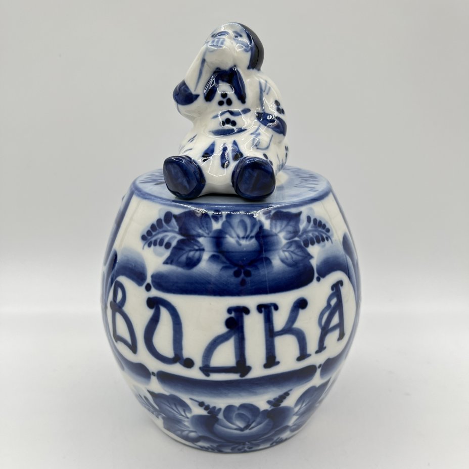 Штоф "Водка" (Московский завод "Кристалл"), Гжельская фарфоровая мануфактура «Галактика»