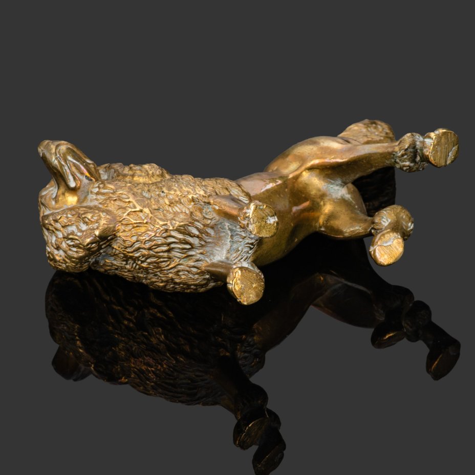 Статуэтка "Королевский пудель", бронза, литье, Западная Европа, 1960-1980 гг.