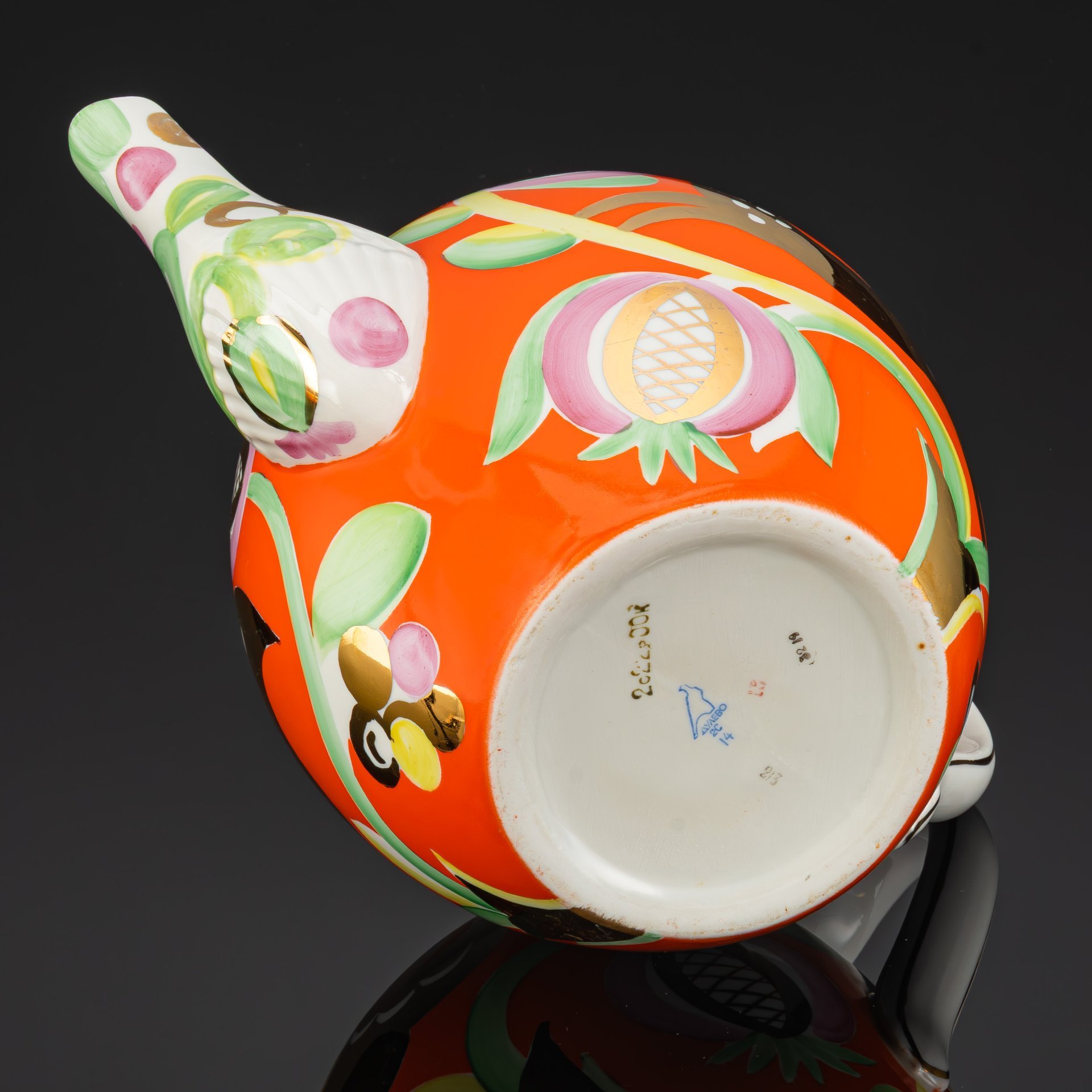 Чайник доливной (трактирный) "Золотой олень", автор П.В. Леонов