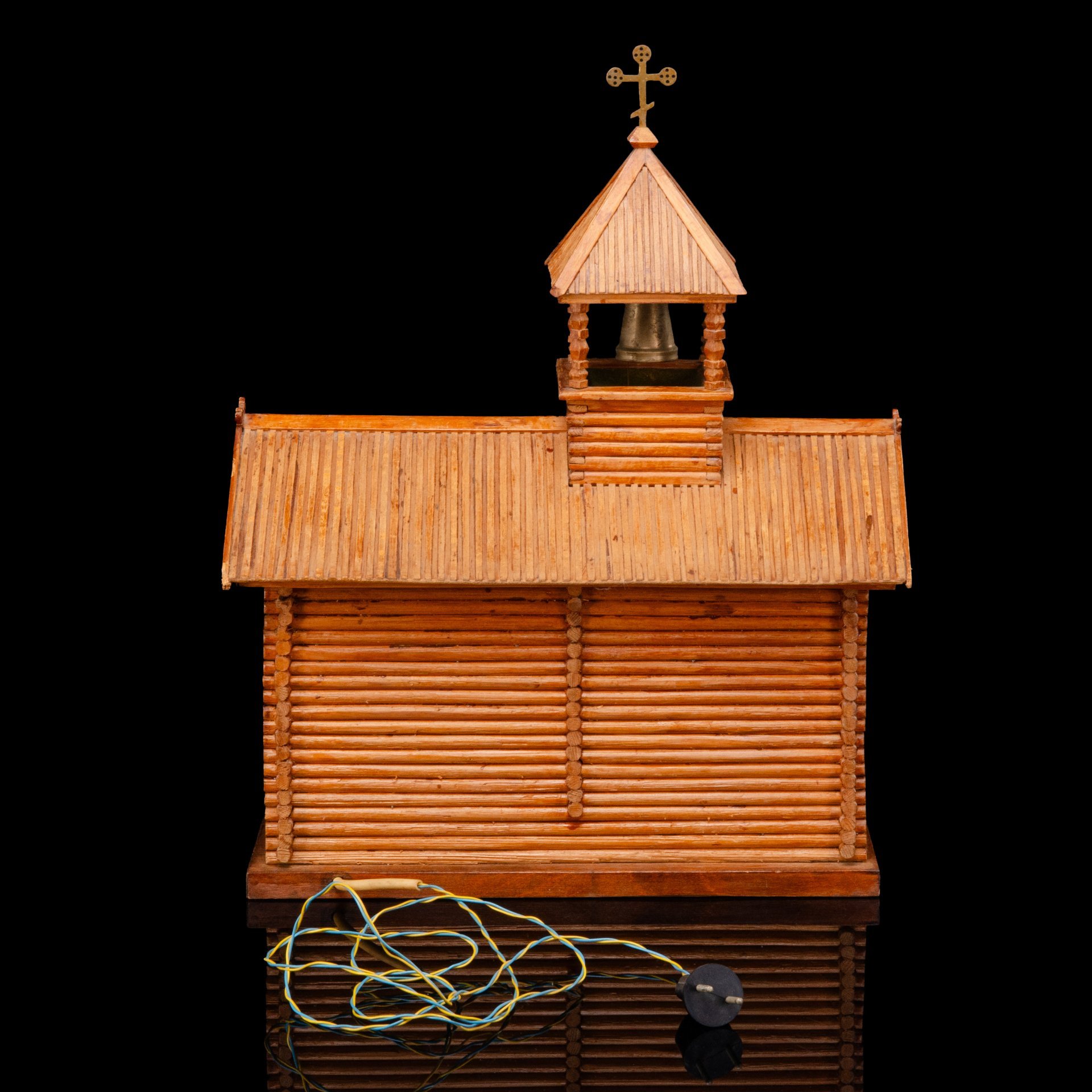 Светильник (ночник), настольная композиция "Часовня"