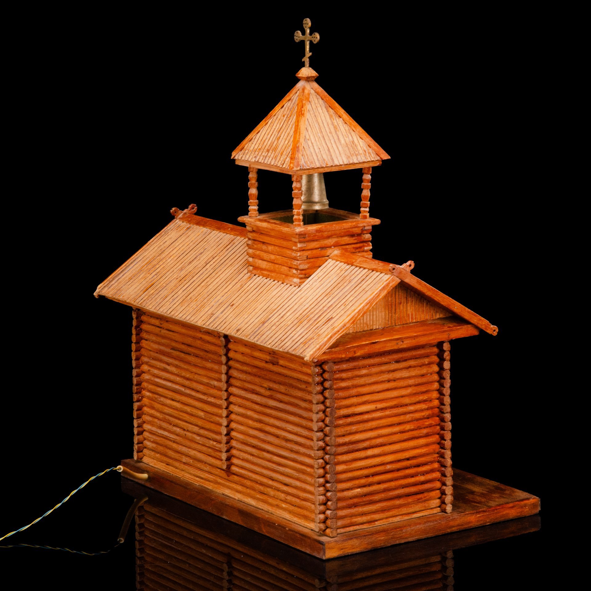 Светильник (ночник), настольная композиция "Часовня"
