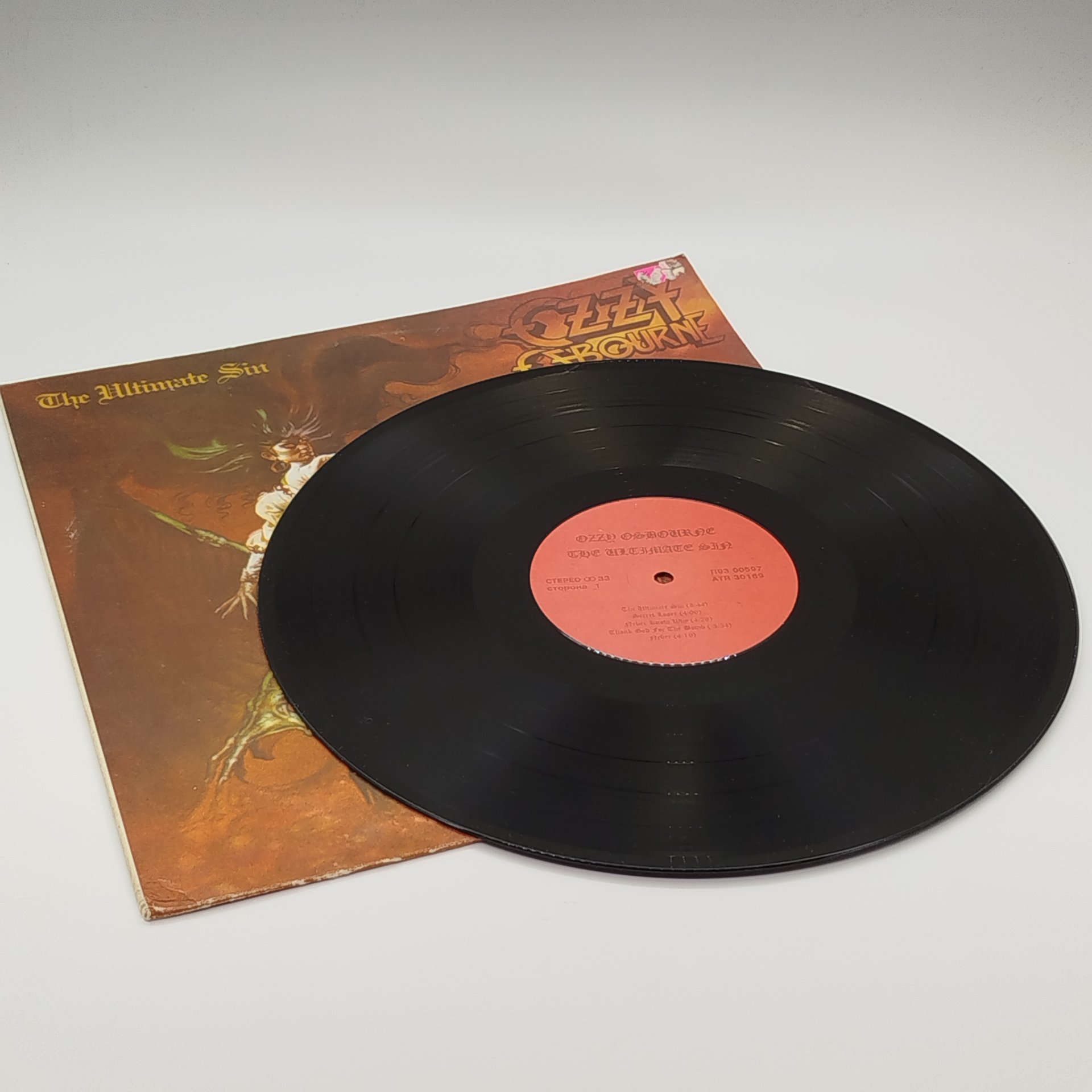 Грампластинка "Ozzy Osbourne - The Ultimate Sin", LP (Long play), EX (excellent), "Santa Records"