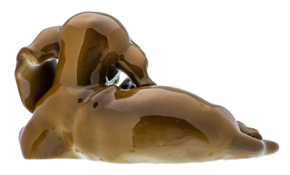 Статуэтка "Щенок таксы", фарфор, роспись, фирма "Rosenthal", скульптор T. Karner, Германия, 1957 г.
