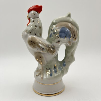 Штоф "Петух", фарфор, роспись, золочение, Городницкий фарфоровый завод, СССР, 1957-1960 гг.